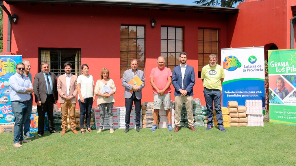 La donación de una tonelada de alimentos fue para Tandil