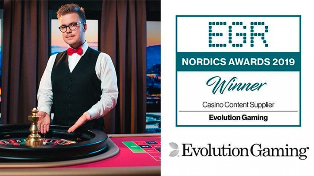 Evolution Crowned Casino Content Supplier of the Year at the EGR Nordics Awards