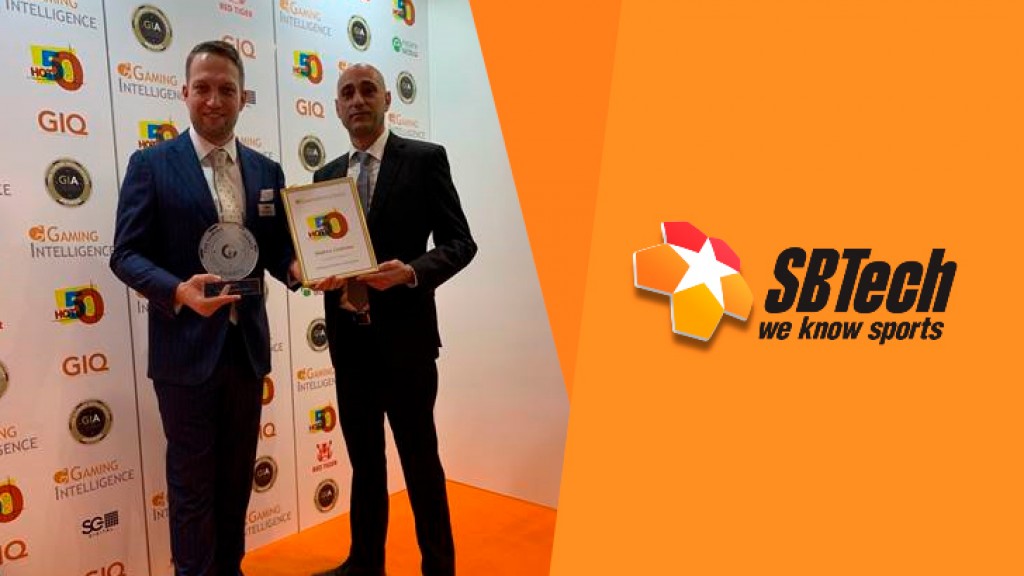 SBTech fue elegido como Proveedor de Apuestas Deportivas del Año en el Gaming Intelligence Awards