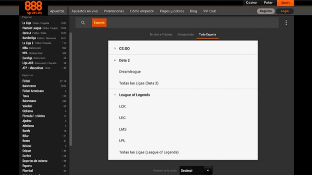 888 apuesta por los eSports