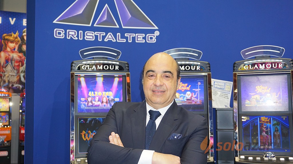 Cristaltec exhibited its cabinets and game titles in ENADA Primavera