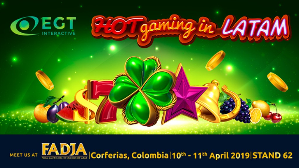 EGT Interactive to present even more gaming experience at FADJA, Colombia 2019