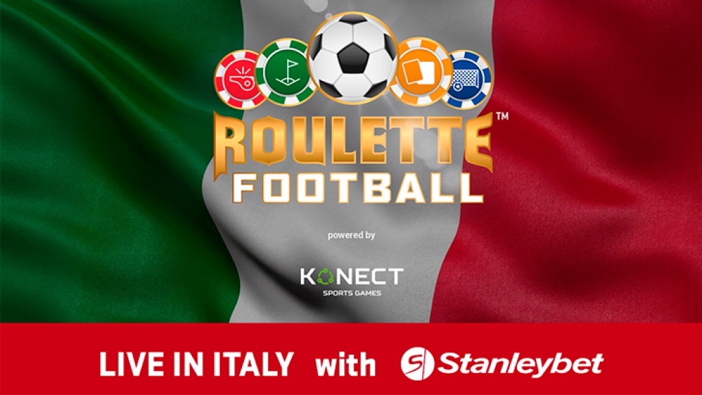 KONECT Games launches Roulette Football™, the first Live Sports Game of its kind, in Italy