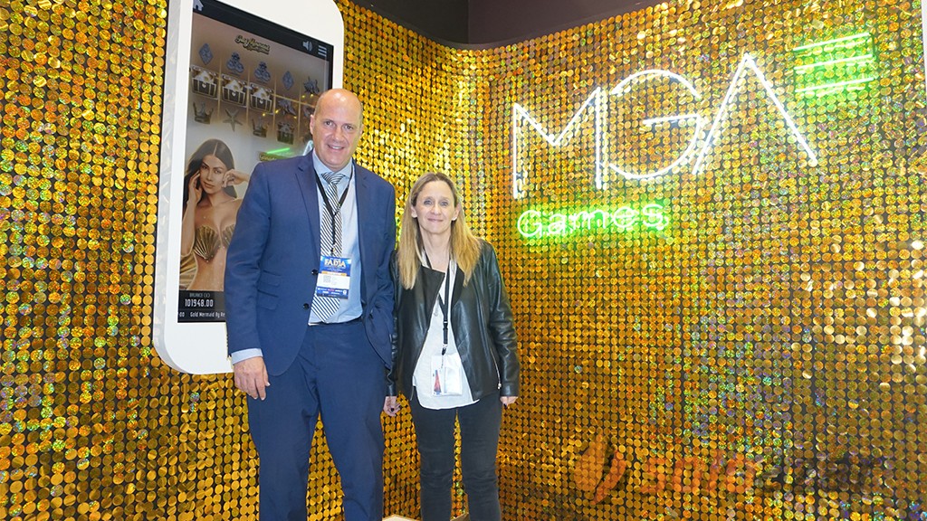 MGA Games debuted in FADJA presenting its game Gold Mermaids by Renata González
