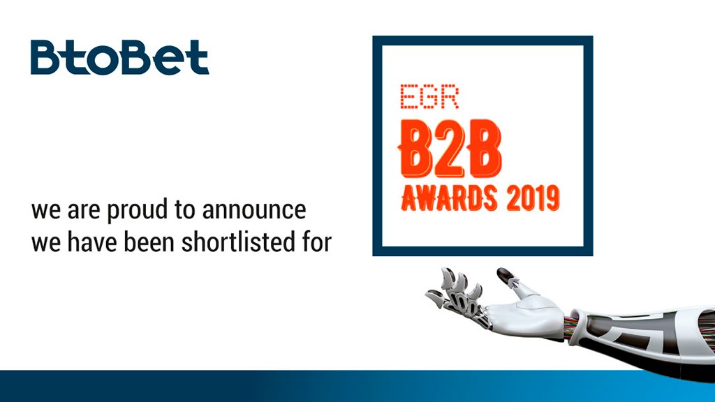 BTOBET finalist in four different categories of prestigious EGR B2B AWARDS