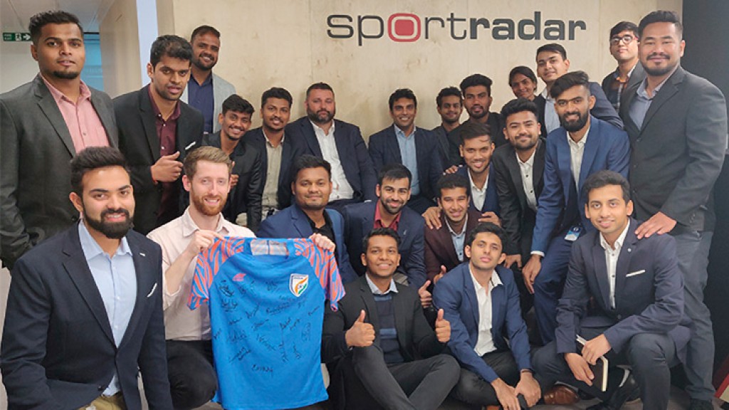Sportradar share global expertise with students from India’s Global Institute of Sports Business 