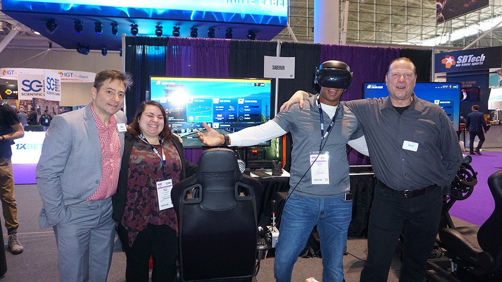 Saber VR brought its Virtual Reality products to ICE North America