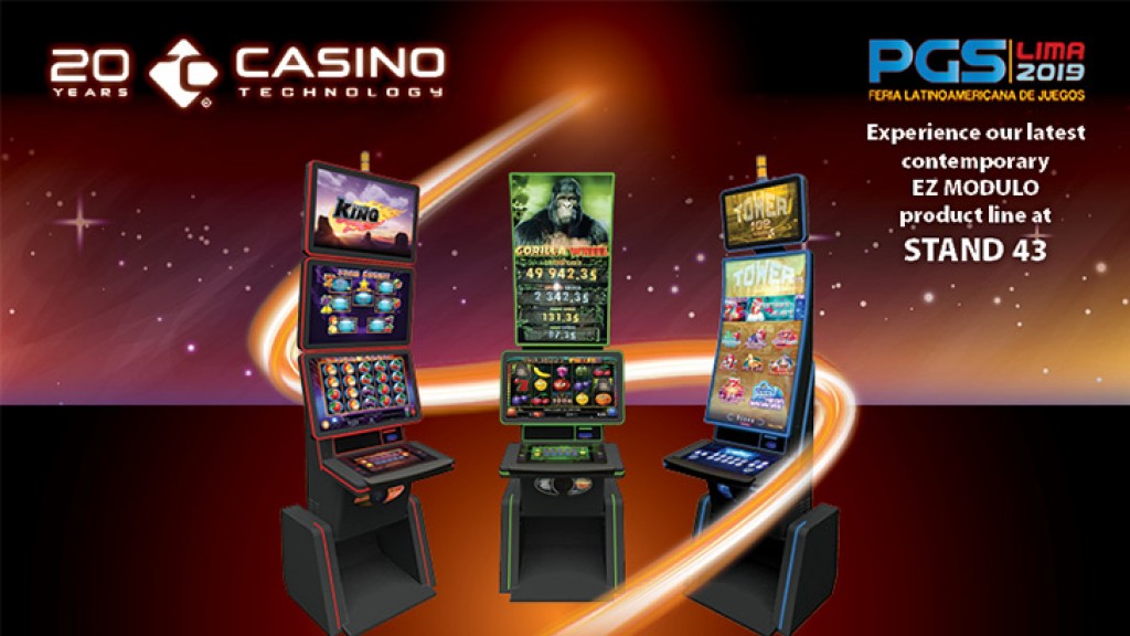 Los últimos modelos EZ MODULO ™ de Casino Technology con diversos contenidos destacados en PGS 2019
