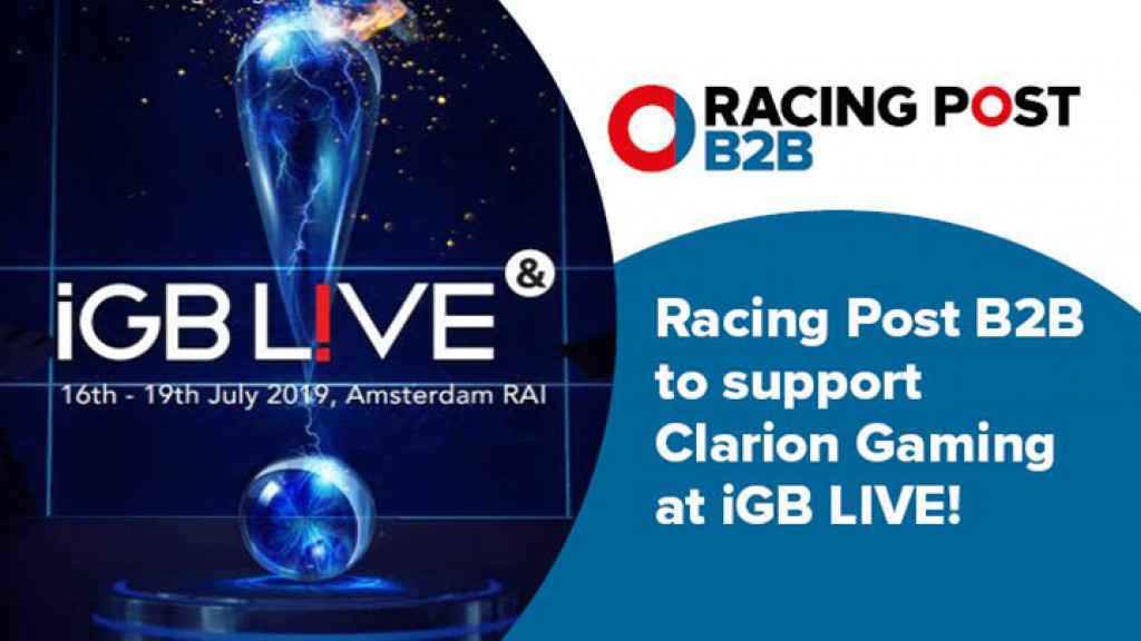 Racing Post B2B to support Clarion Gaming at iGB Live!