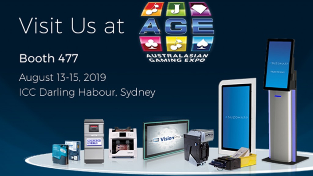 SUZOHAPP Showcases Latest Cash Management Solutions at the Australasian Gaming Expo