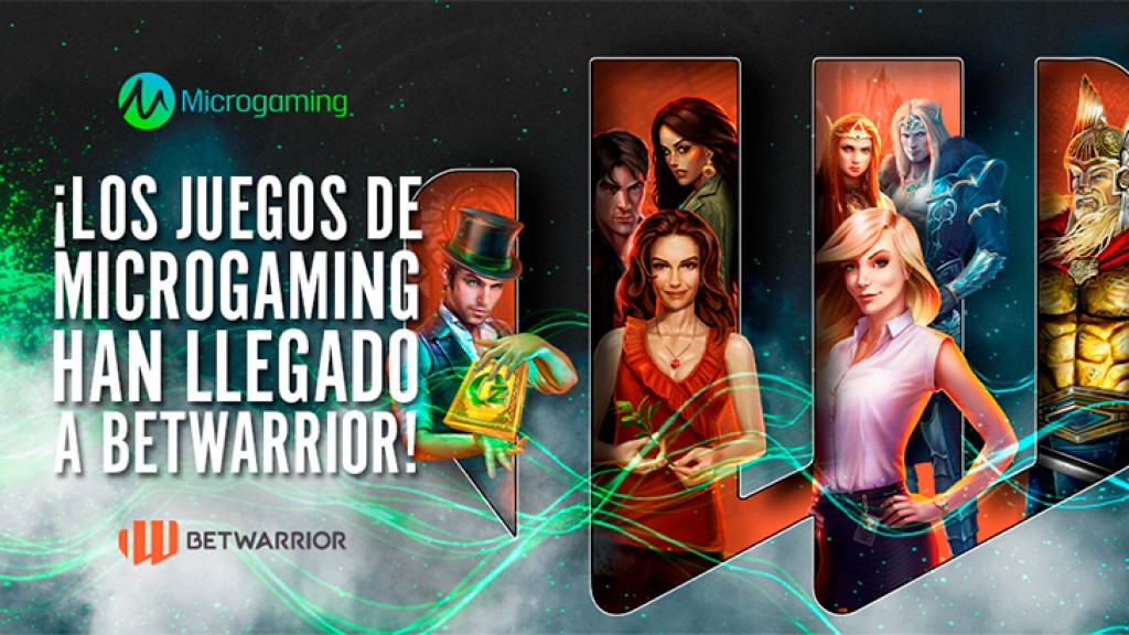 BetWarrior amplía aún más su oferta de contenidos mediante acuerdo con Microgaming