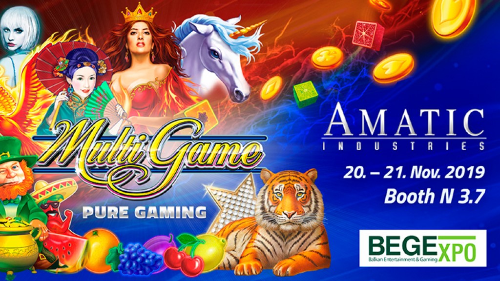 PURE GAMING from AMATIC Industries on show at BEGE 