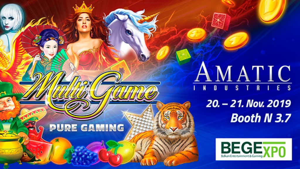 PURE GAMING from AMATIC Industries on show at BEGE