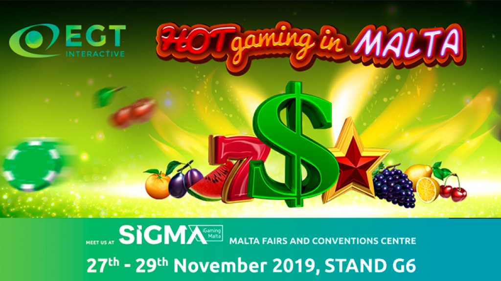 EGT Interactive is a GOLD sponsor at SIGMA exhibition in Malta