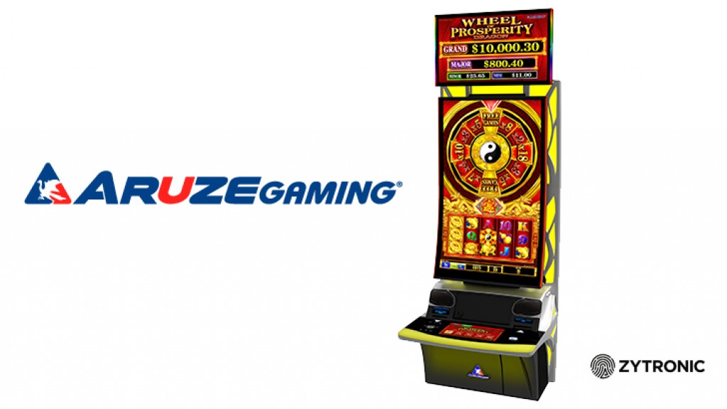 Unique J-curved multi-touch technology distinguishes high-end Aruze Muso Curve 43 slot machine from the competition