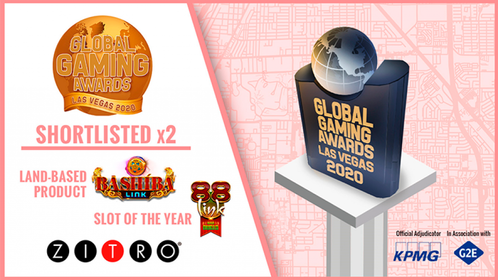 Zitro receives 2 nominatIons for the Global Gaming Awards Las Vegas 2020