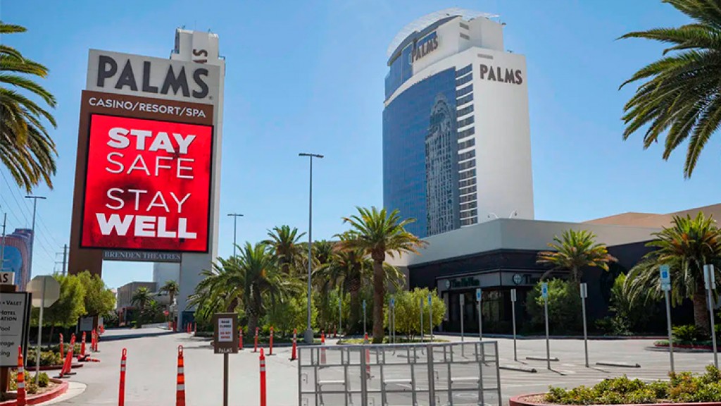 12 major Las Vegas hotel-casinos remain dark indefinitely