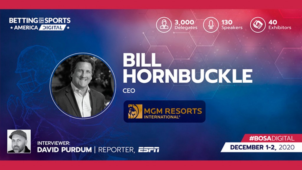MGM CEO Hornbuckle to keynote day 2 at Betting on Sports America - Digital