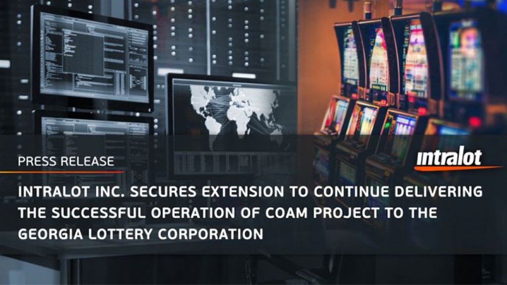 INTRALOT Inc. Secures Extension to Continue Delivering Successful Operation of COAM to the Georgia Lottery Corporation