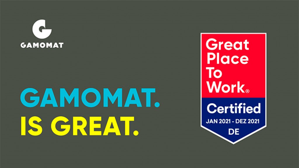 GAMOMAT is awarded Great Place To Work certification