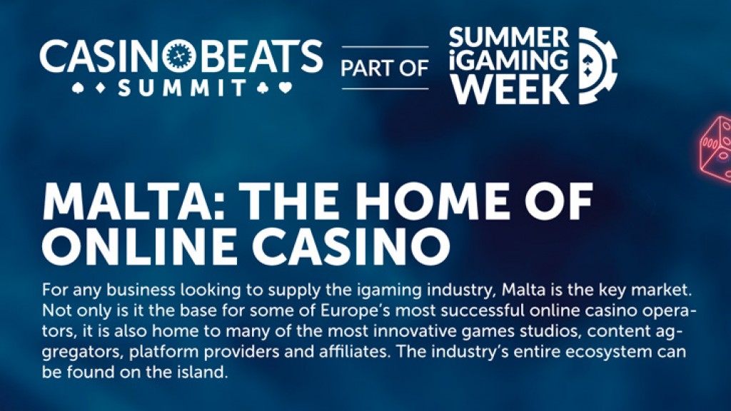 CasinoBeats Summit infographic shows information about Malta gambling activity
