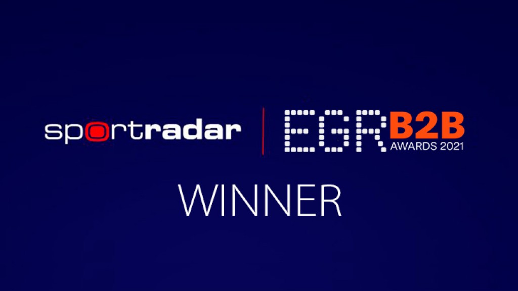 Sportradar celebrates three wins at the EGR B2B Awards
