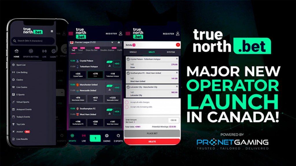 truenorth.bet launches across Canada on Pronet Gaming´s platform