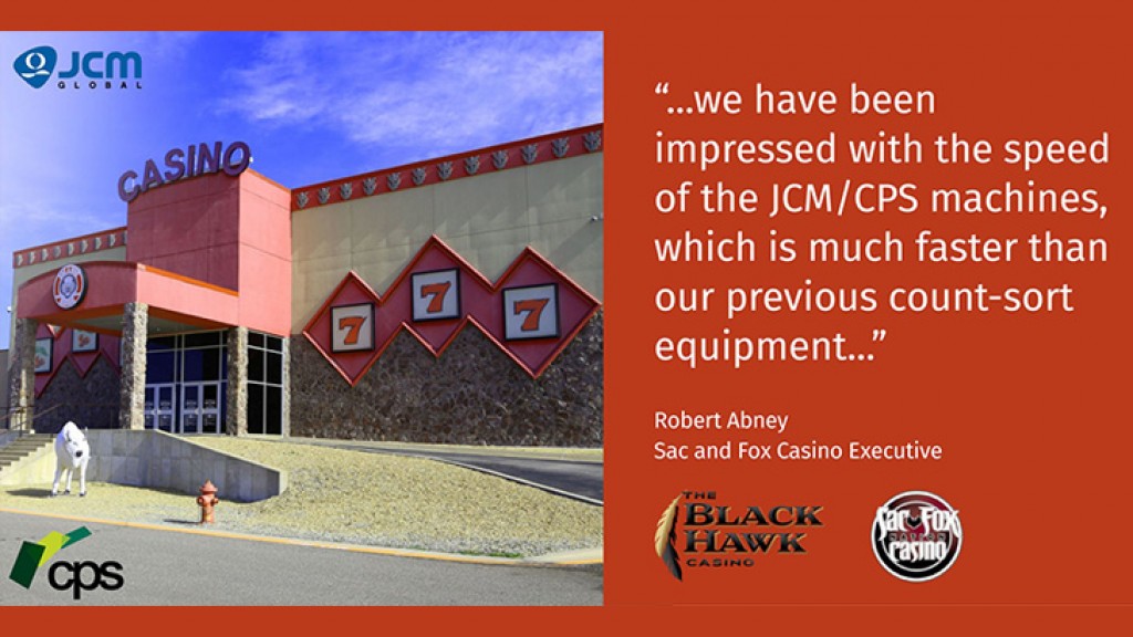 JCM Global Helps Sac and Fox Nation Casinos Increase Efficiencies, Security in Count Rooms