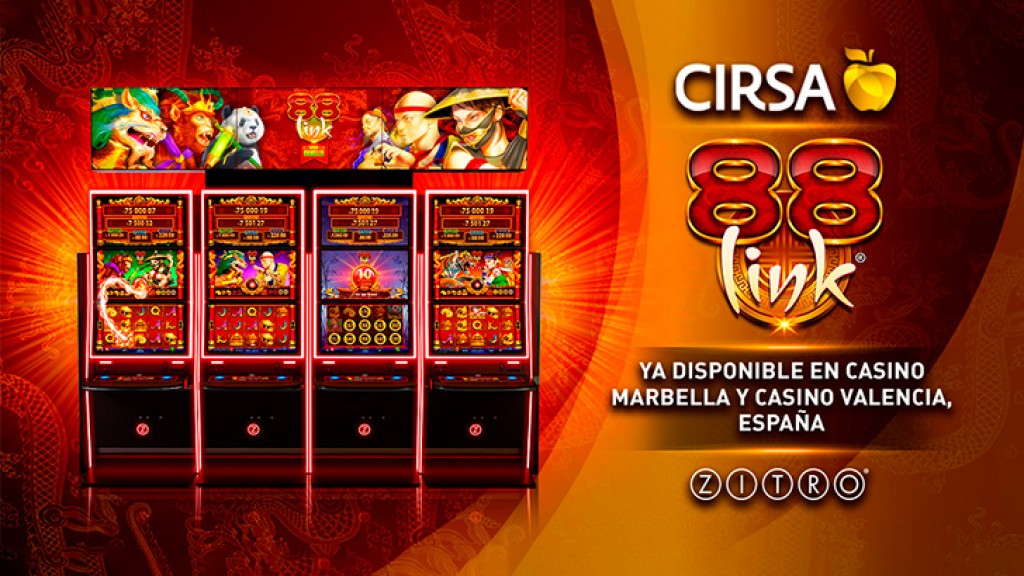 Cirsa instala el galardonaco 88 Link de Zitro en sus casinos