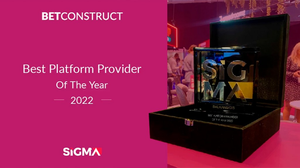 BetConstruct es reconocido como proveedor de plataformas del año en SiGMA Balkans & CIS