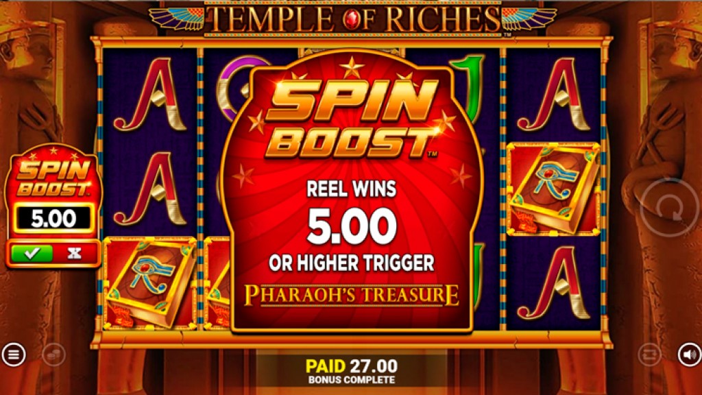 New features spin into Blueprint Gaming´s Temple of Riches