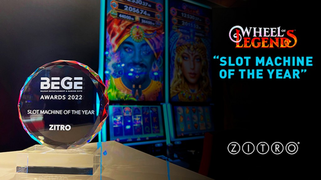 Zitro Wins "Slot Machine Of The Year" With Its Amazing Wheel Of Legends