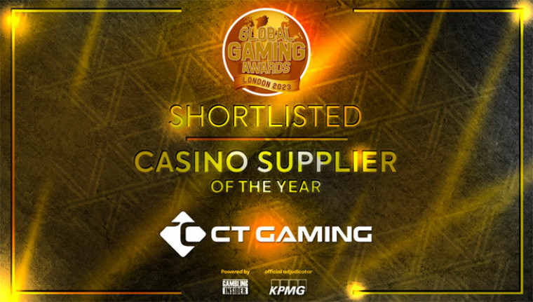 CT Gaming shortlisted for the Casino Supplier of the Year category at Global Gaming Awards London 2023