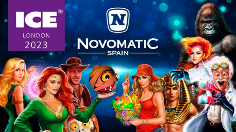 Important novelties at Novomatic Spain booth in ICE London 2023