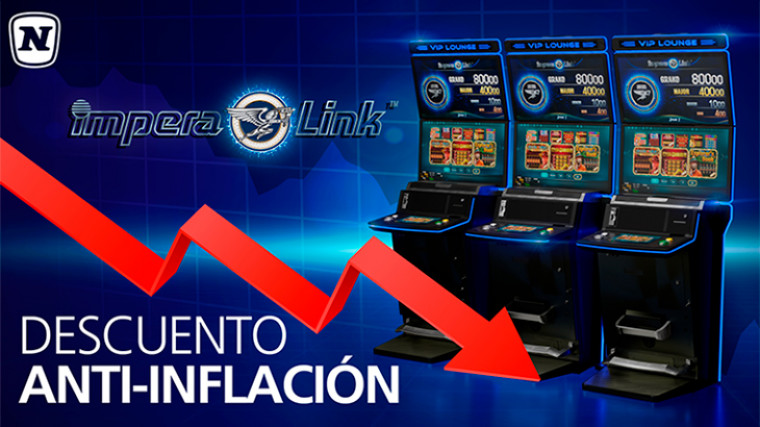 Novomatic Spain revela el descuento anti-inflación de Impera Link