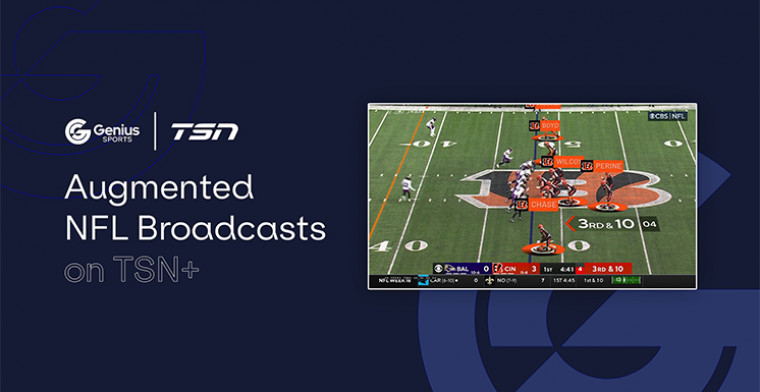 TSN and Genius Sports to power augmented NFL feeds on TSN+