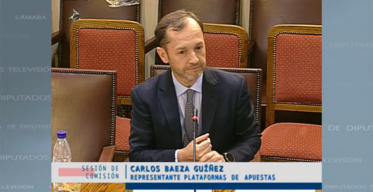 Lawyer Carlos Baeza, representative of four online betting houses, spoke before the Economic Commission of the Chilean Congress