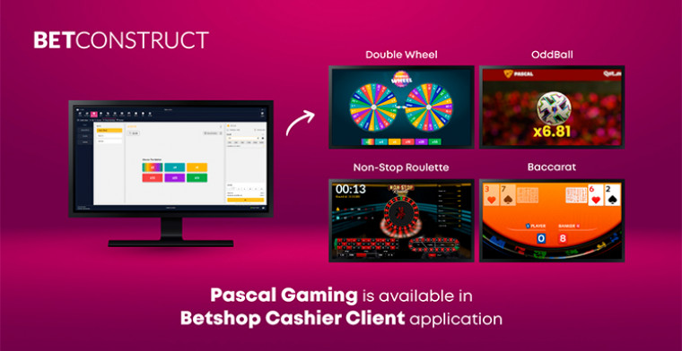 Integración de Pascal Gaming en la aplicación Betshop Cashier Client