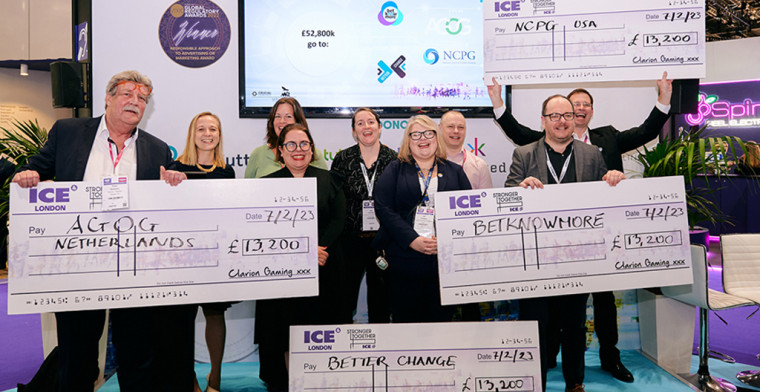 ICE Consumer Protection Zone sponsors raise £52,800 for safer gambling charities