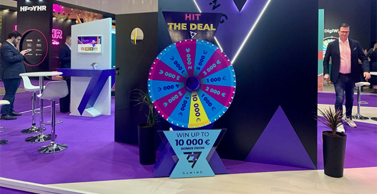 7777 Gaming gifted 100,000 EUR to operators with the HIT THE DEAL promo wheel