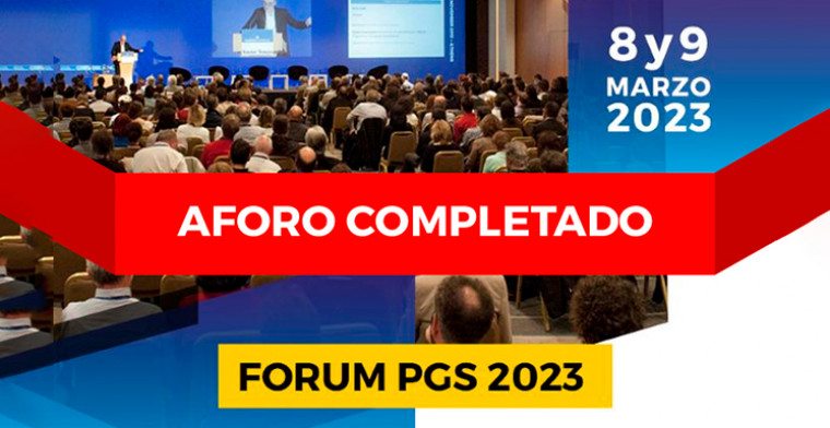 PGS completa su aforo para el Fórum del 8 y 9 de marzo