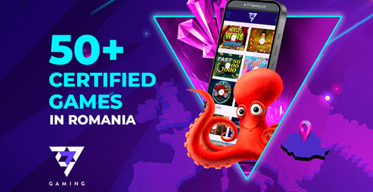 7777 gaming certificó más de 50 juegos para Rumanía