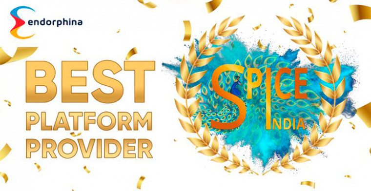 Endorphina won the best platform provider award at SPICE INDIA 2023