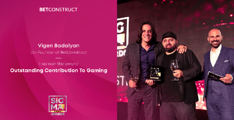 El Cofundador de BetConstruct, Vigen Badalyan, gana el Premio a la Contribución Sobresaliente al Juego