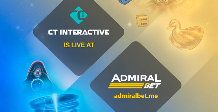 El contenido de CT Interactive está disponible en vivo con AdmiralBet Montenegro
