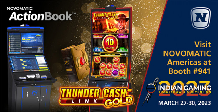 NOVOMATIC is “Golden” featuring Golden Book of Ra™ on the THUNDER CASH™ GOLD Link at IGA