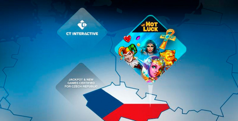 CT Interactive was certified for ten new games including Hot Luck Jackpot in the Czech Republic