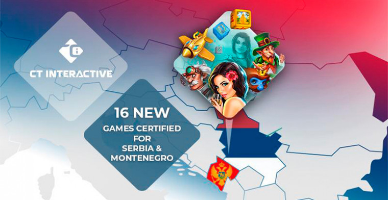 Nuevos juegos de CT Interactive recibieron certificación para Serbia y Montenegro