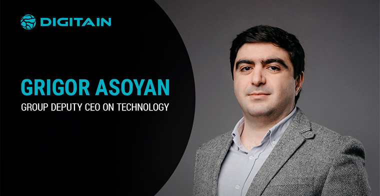 Digitain promueve al Sr. Grigor Asoyan al cargo de vicedirector general de tecnología del grupo