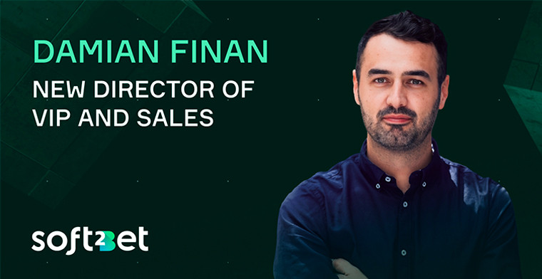 Damian Finan steps up as Soft2Bet’s new Director of VIP and Sales